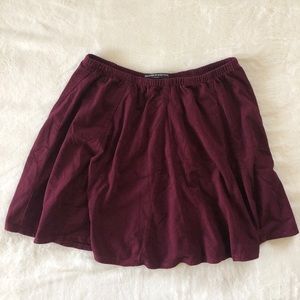 Brandy Melville burgundy skirt